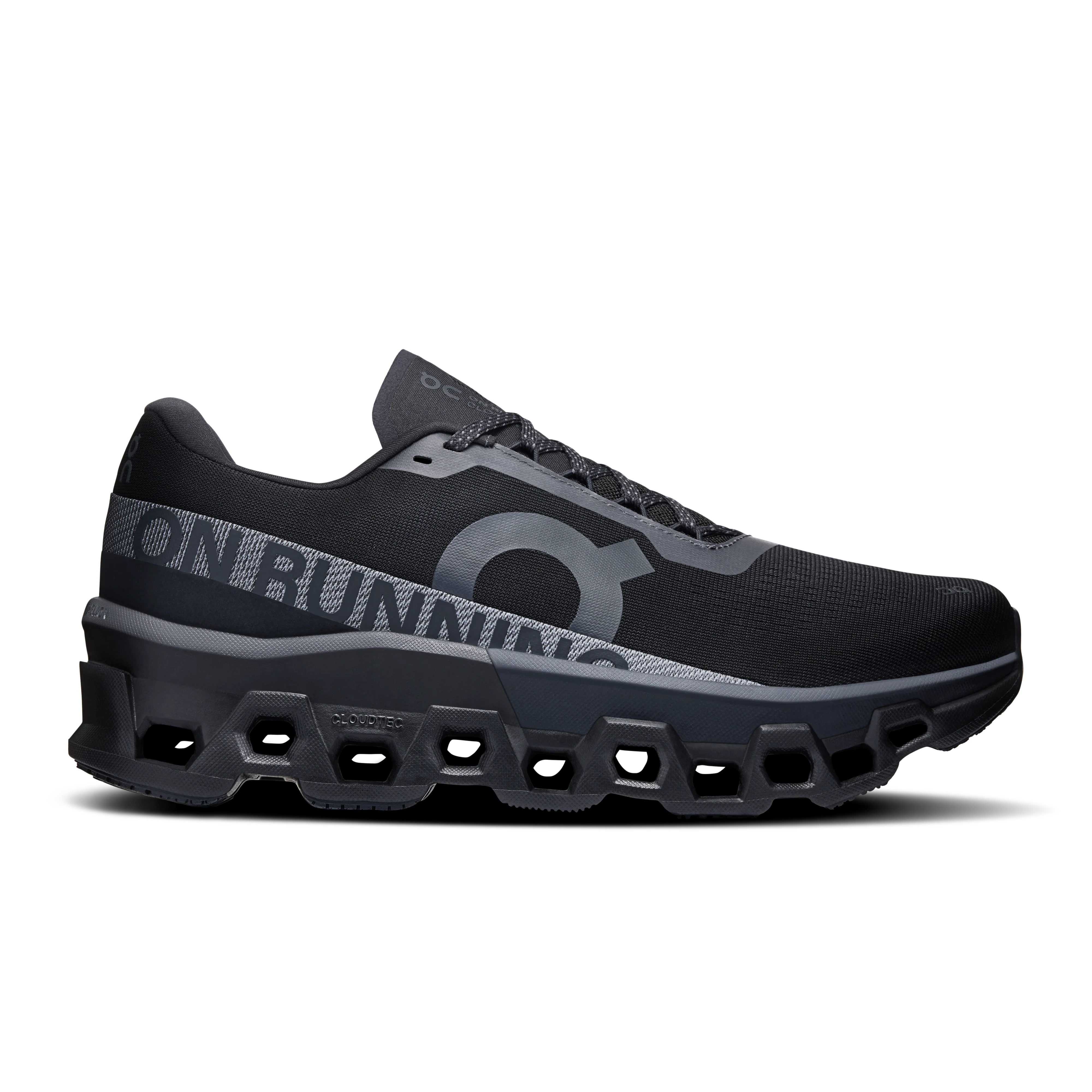 On Running Men's Cloudmonster 2 Shoes - Black / Black