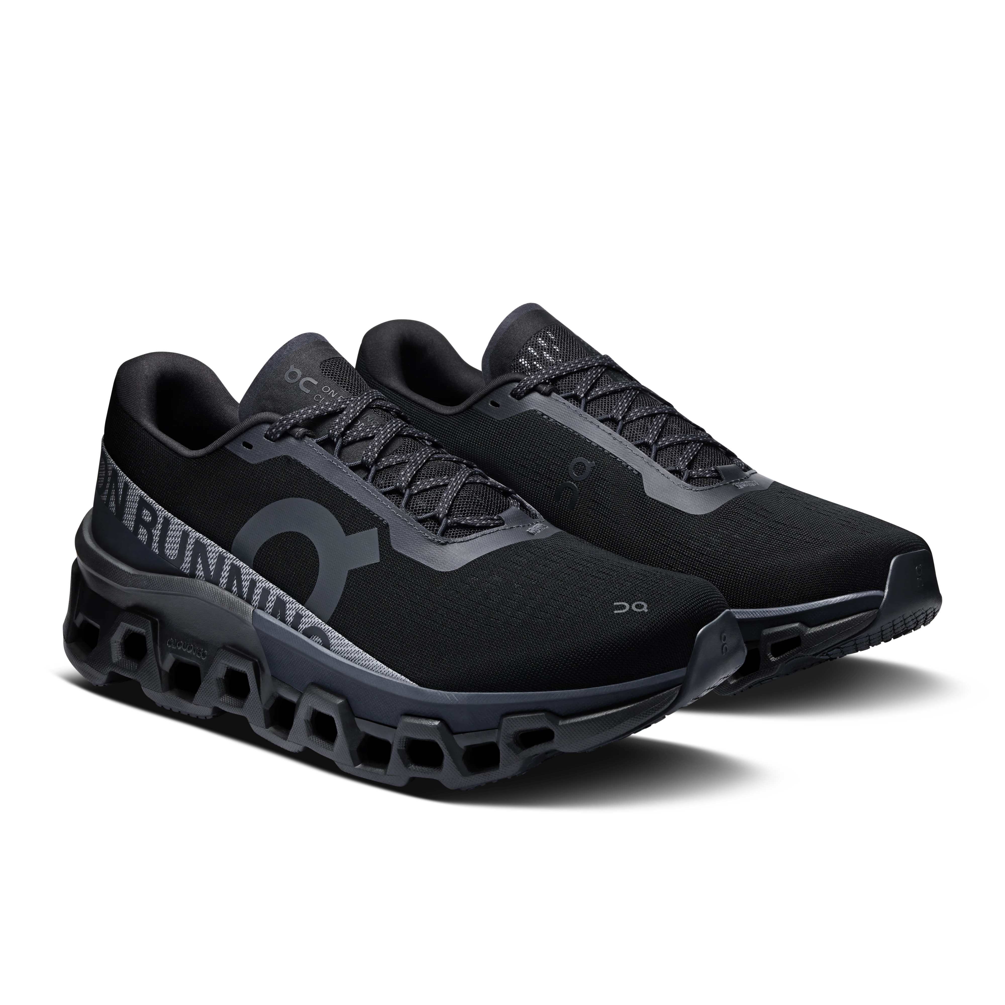 On Running Men's Cloudmonster 2 Shoes - Black / Black - Image 2