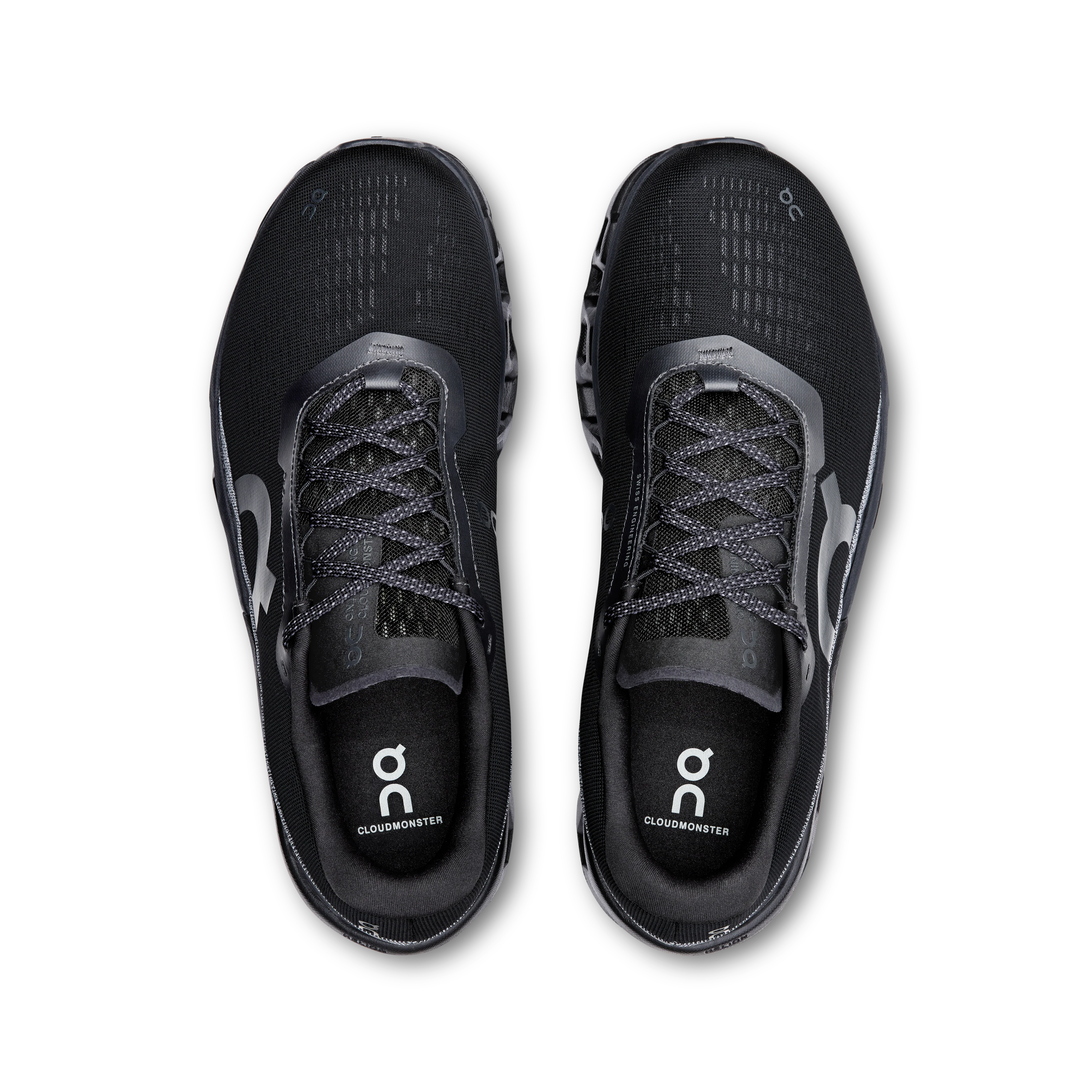 On Running Men's Cloudmonster 2 Shoes - Black / Black - Image 3