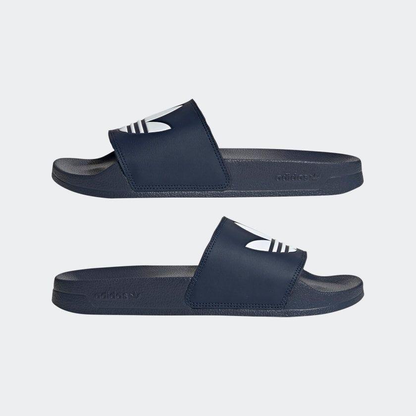 Adidas Adilette Lite Slides - Collegiate Navy / Cloud White - Image 7