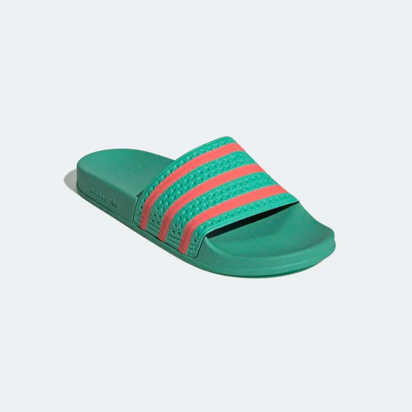 Adidas Adilette Slides - Hi Res Green / Semi Turbo - Image 3