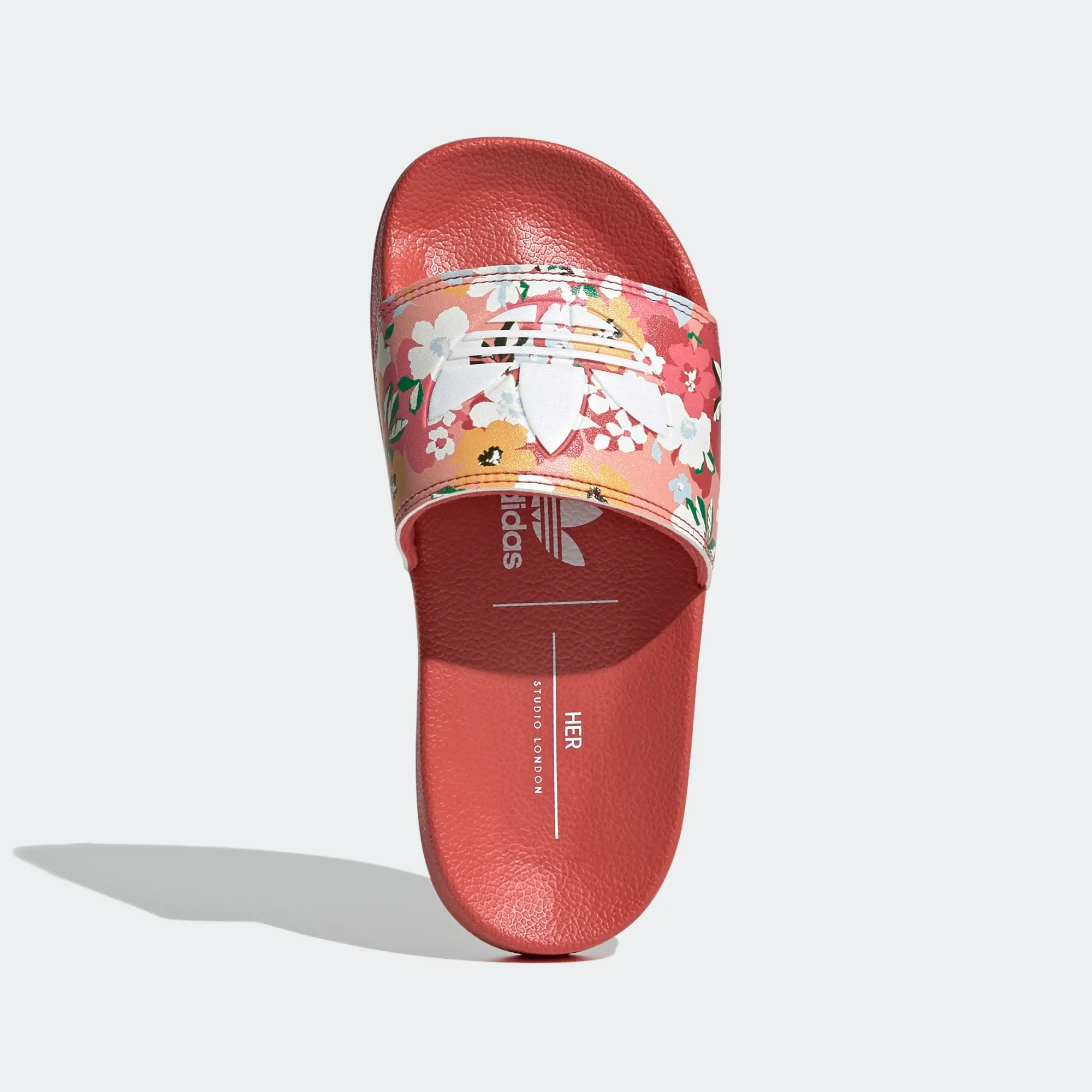 Adidas Kids' Adilette Lite Slides - Hazy Rose / Cloud White - Image 3