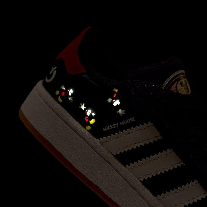 Adidas Kids' Campus 00s Led Lights Shoes - Core Black / Cloud White / Red - Image 12