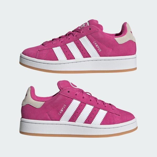 Adidas Kids' Campus 00S Shoes - Semi Lucid Fuchsia / Cloud White / Gum - Image 7