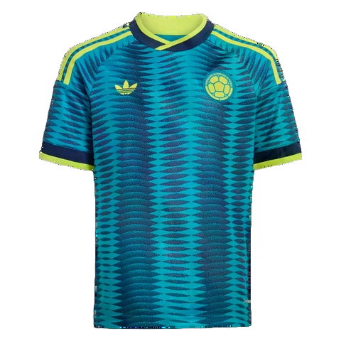 Adidas Kids' Colombia 26 Away Jersey Apparel - Mystery Petrol / Team Navy Blue 2
