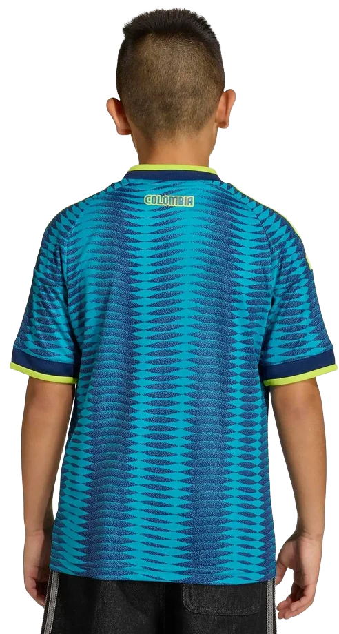 Adidas Kids' Colombia 26 Away Jersey Apparel - Mystery Petrol / Team Navy Blue 2 - Image 2