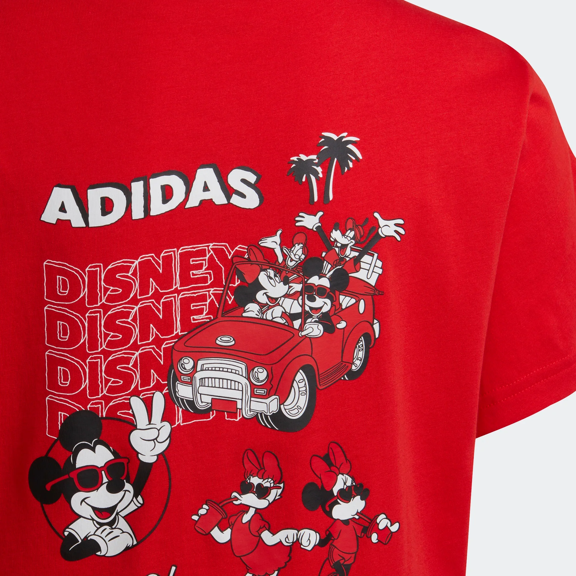 Adidas Kids' Disney Mickey and Friends Tee - Vivid Red - Image 4