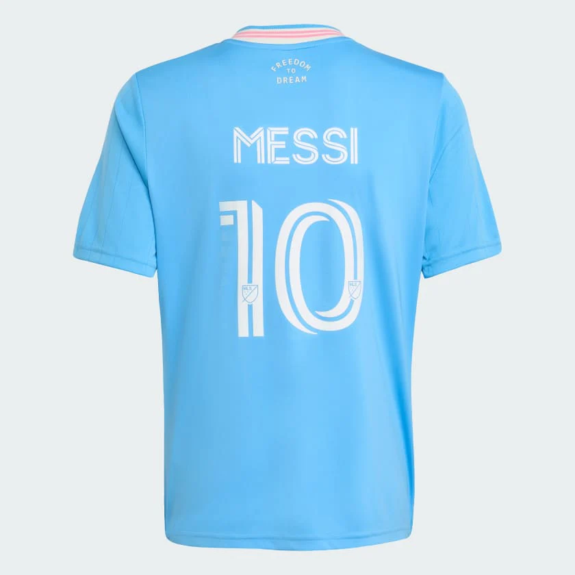 Adidas Kids' Inter Miami 25/26 Third Messi Jersey - Semi Blue Burst - Image 4