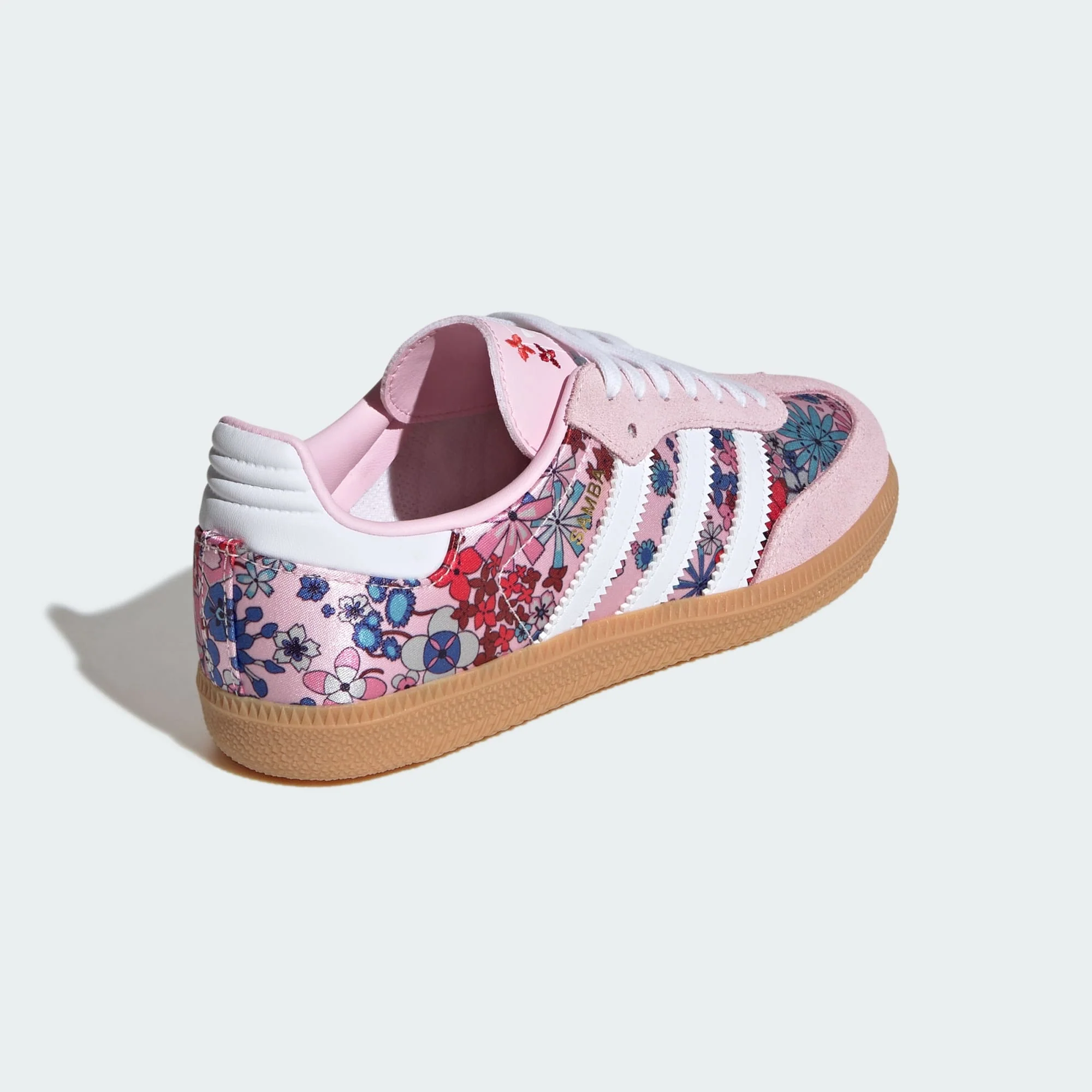 Adidas Kids' Samba Og Liberty London Shoes - Clear Pink / Cloud White / Gum - Image 5