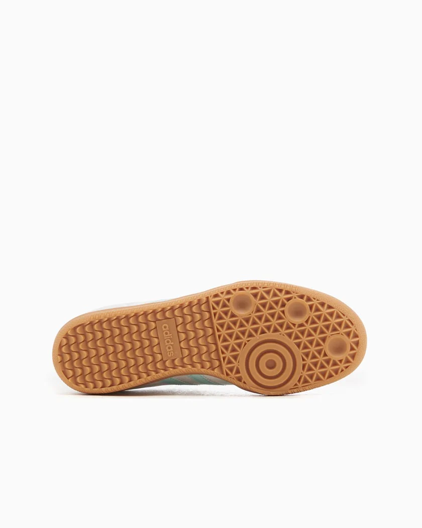 Adidas Kids' Samba Og Shoes - White / Semi Flash Aqua - Image 5