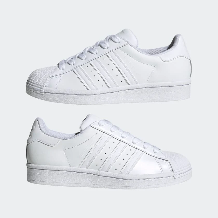 Adidas Kids' Superstar Shoes - All Cloud White - Image 8