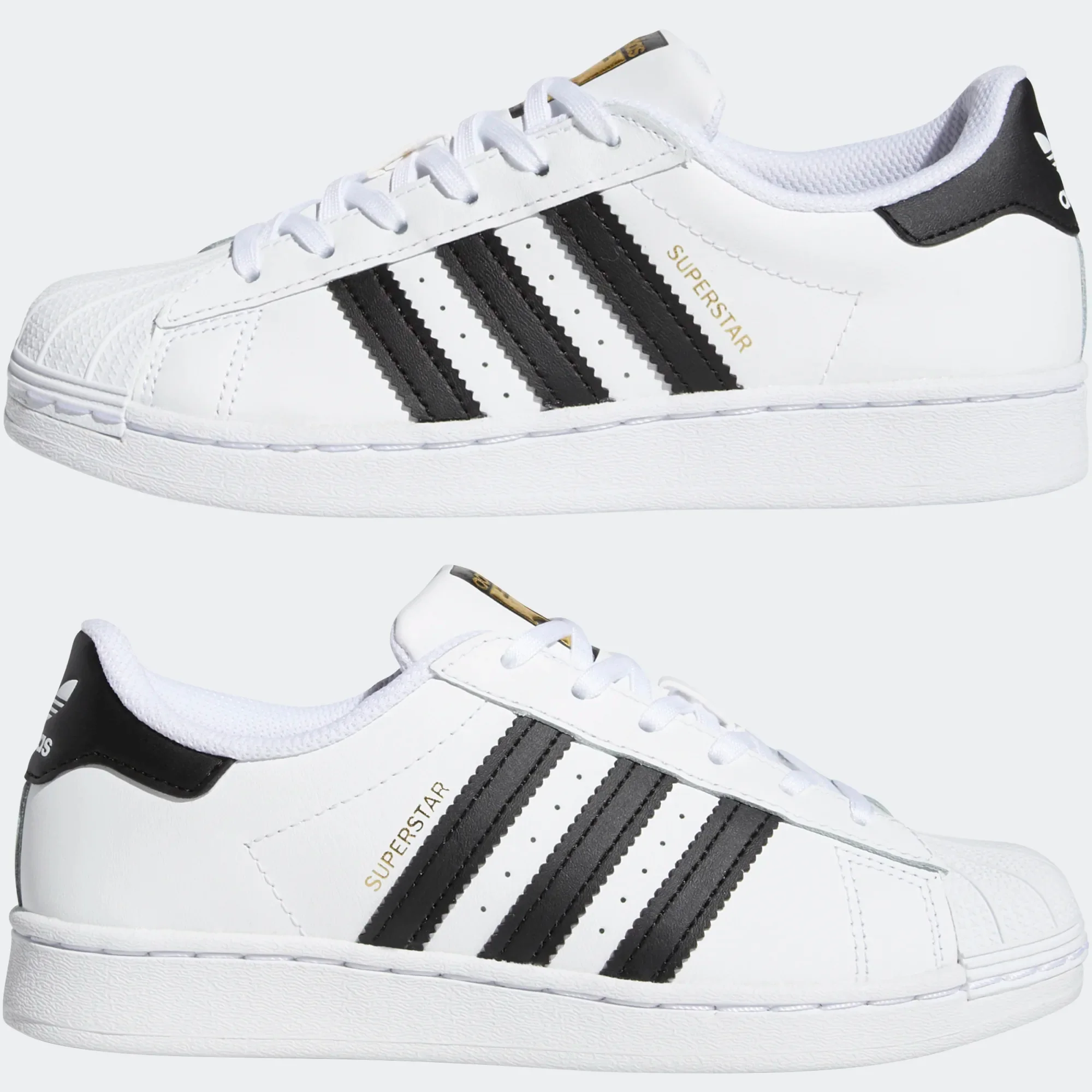 Adidas Kids' Superstar Shoes - Cloud White / Core Black - Image 8