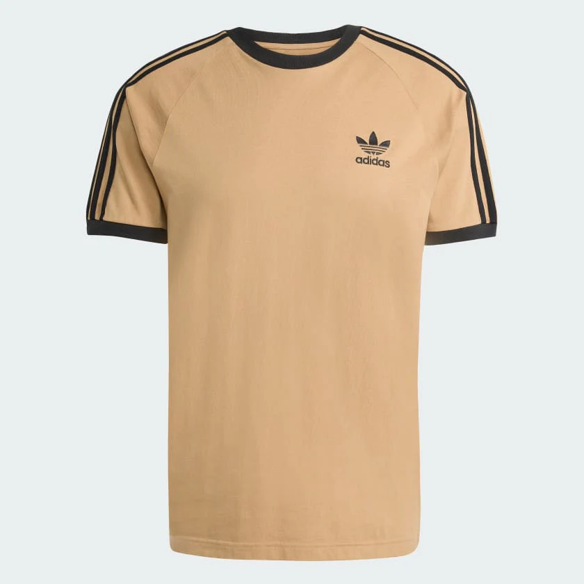 Adidas Men's Adicolor Classics 3-Stripes Tee - Cardboard / Black - Image 3