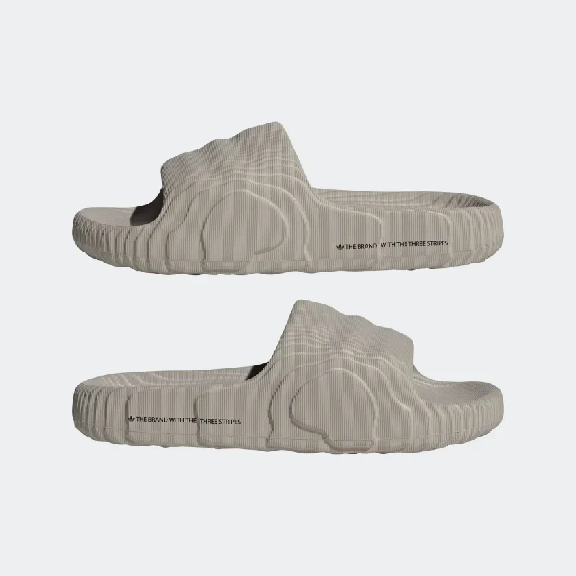 Adidas Men's Adilette 22 Slides - Light Brown / Core Black - Image 8