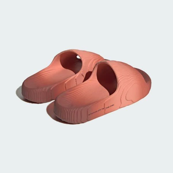 Adidas Men's Adilette 22 Slides - Wonder Clay / Wild Sepia / Core Black - Image 5