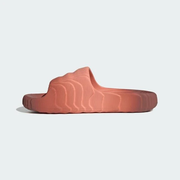 Adidas Men's Adilette 22 Slides - Wonder Clay / Wild Sepia / Core Black - Image 6