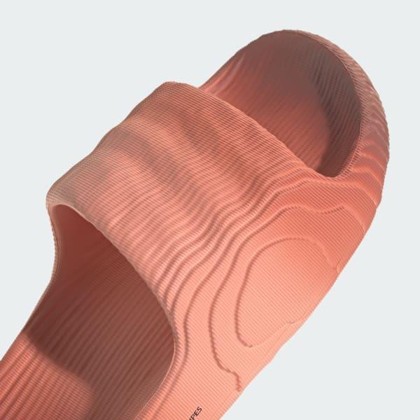 Adidas Men's Adilette 22 Slides - Wonder Clay / Wild Sepia / Core Black - Image 8