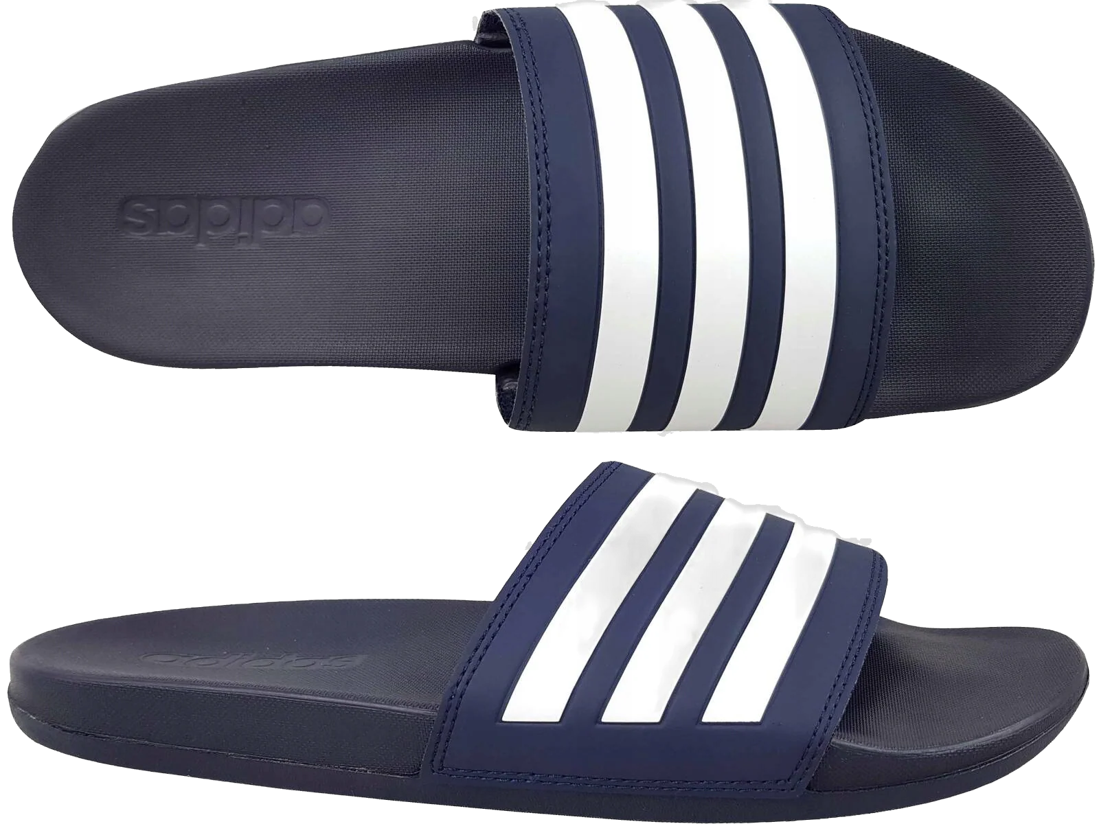 Adidas Men's Adilette Comfort Shoes - Legend Ink / Cloud White - Image 6