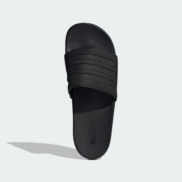 Adidas Men's Adilette Comfort Slides Shoes - Triple Black - Image 4