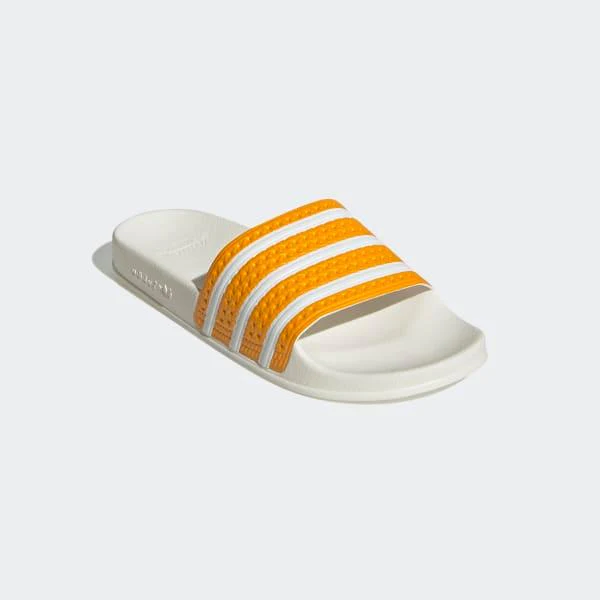 Adidas Men's Adilette Slides - Team College Gold / Cloud White / Off White - Image 4