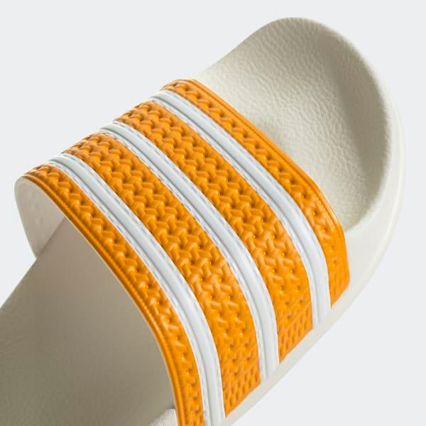 Adidas Men's Adilette Slides - Team College Gold / Cloud White / Off White - Image 7