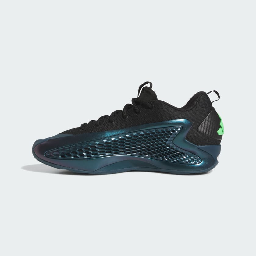 Adidas Men's Anthony Edwards 1 Low Shoes - Arctic Night / Core Black / Scream Green - Image 6