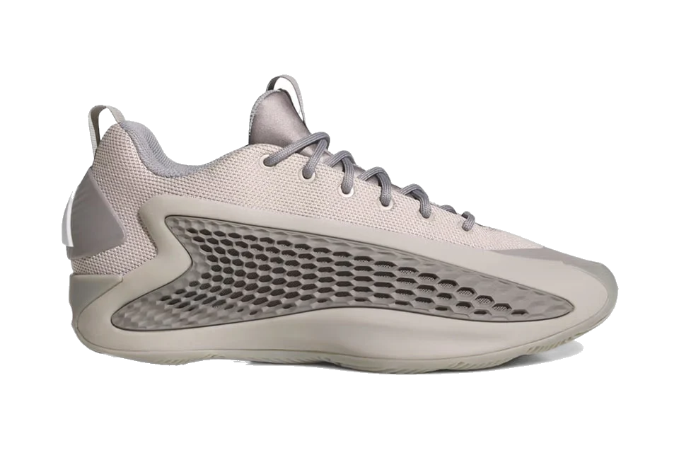 Adidas Men's Anthony Edwards 1 Low Shoes - Metallic Grey / Dove Grey / Cloud White - Image 3