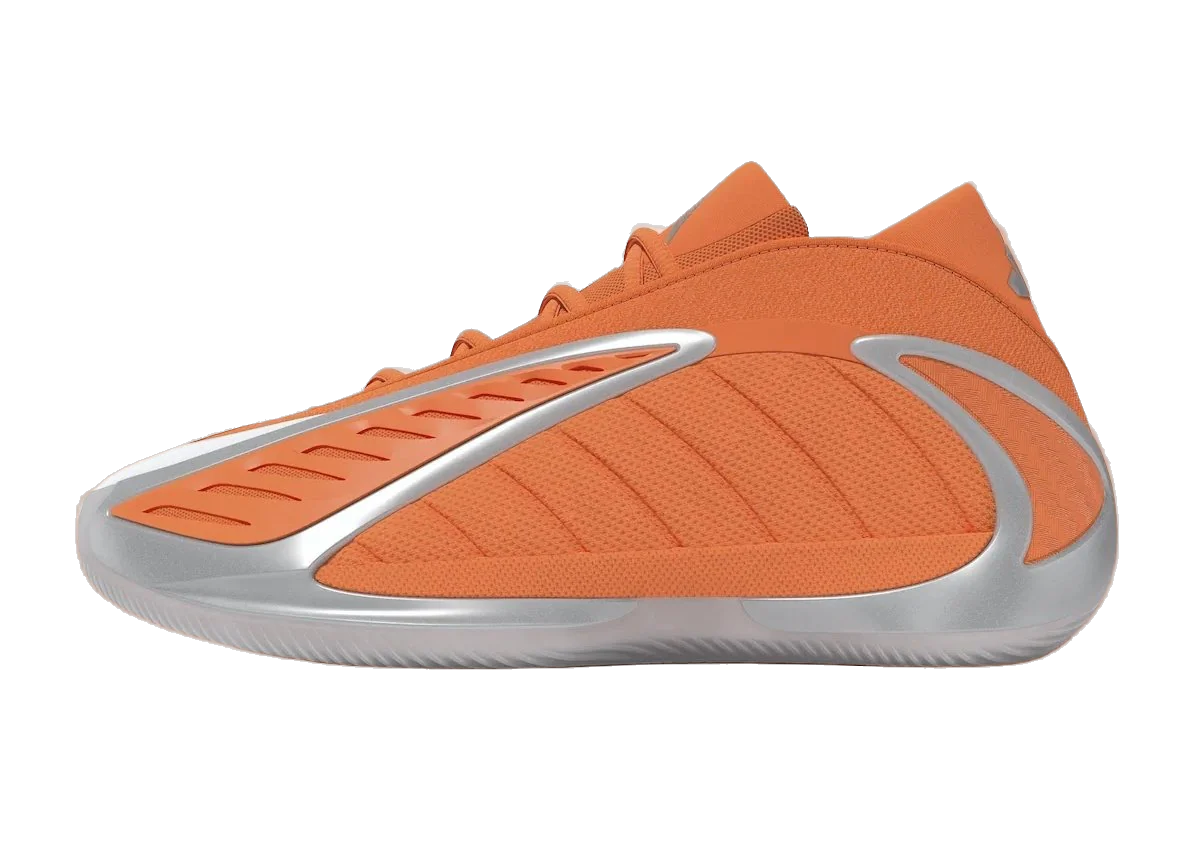 Adidas Men's Anthony Edwards 2 Shoes - Lucid Orange / Silver Metallic / Grey One - Image 3