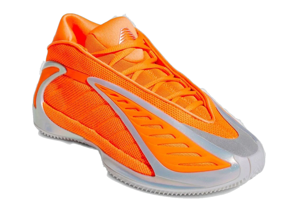 Adidas Men's Anthony Edwards 2 Shoes - Lucid Orange / Silver Metallic / Grey One - Image 4