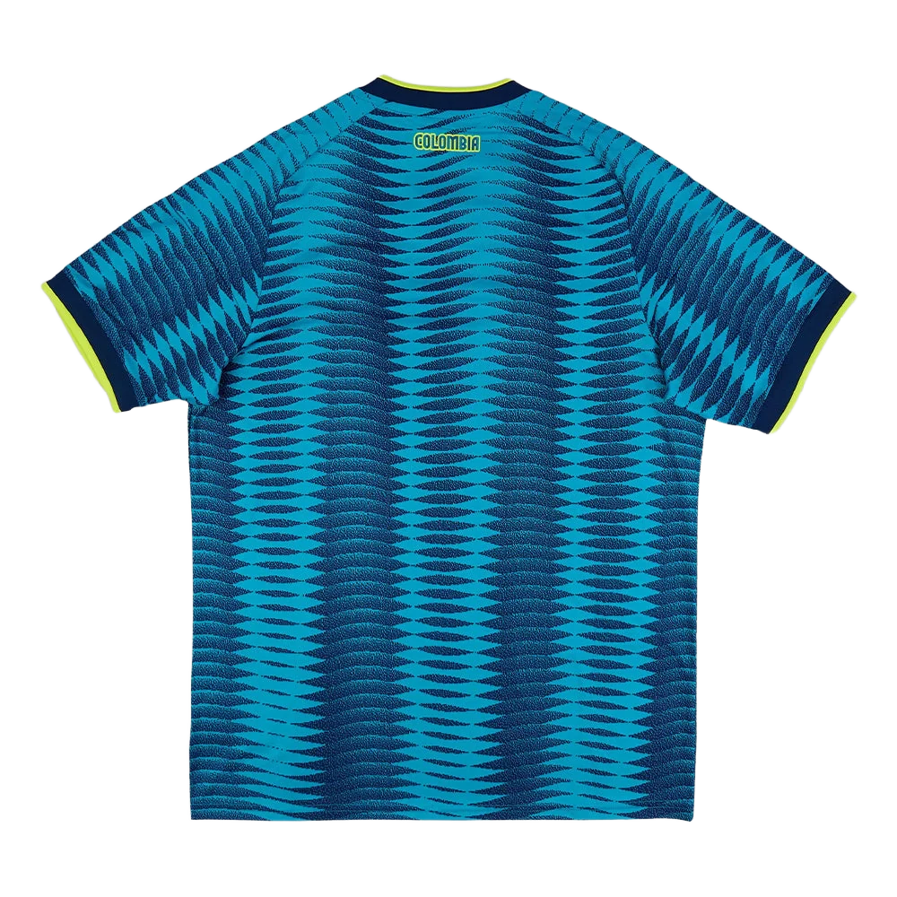 Adidas Men's Colombia 26 Away Jersey Apparel - Team Navy Blue 2 / Mystery Petrol - Image 4