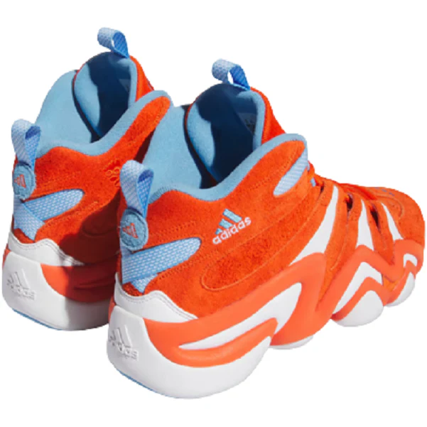 Adidas Men's Crazy 8 Shoes - Team Orange / Cloud White / Team Light Blue - Image 4