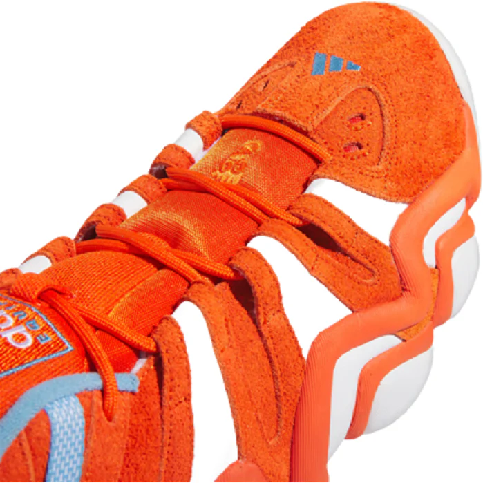 Adidas Men's Crazy 8 Shoes - Team Orange / Cloud White / Team Light Blue - Image 7