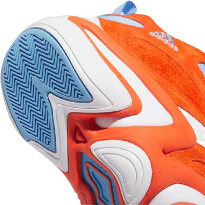 Adidas Men's Crazy 8 Shoes - Team Orange / Cloud White / Team Light Blue - Image 8