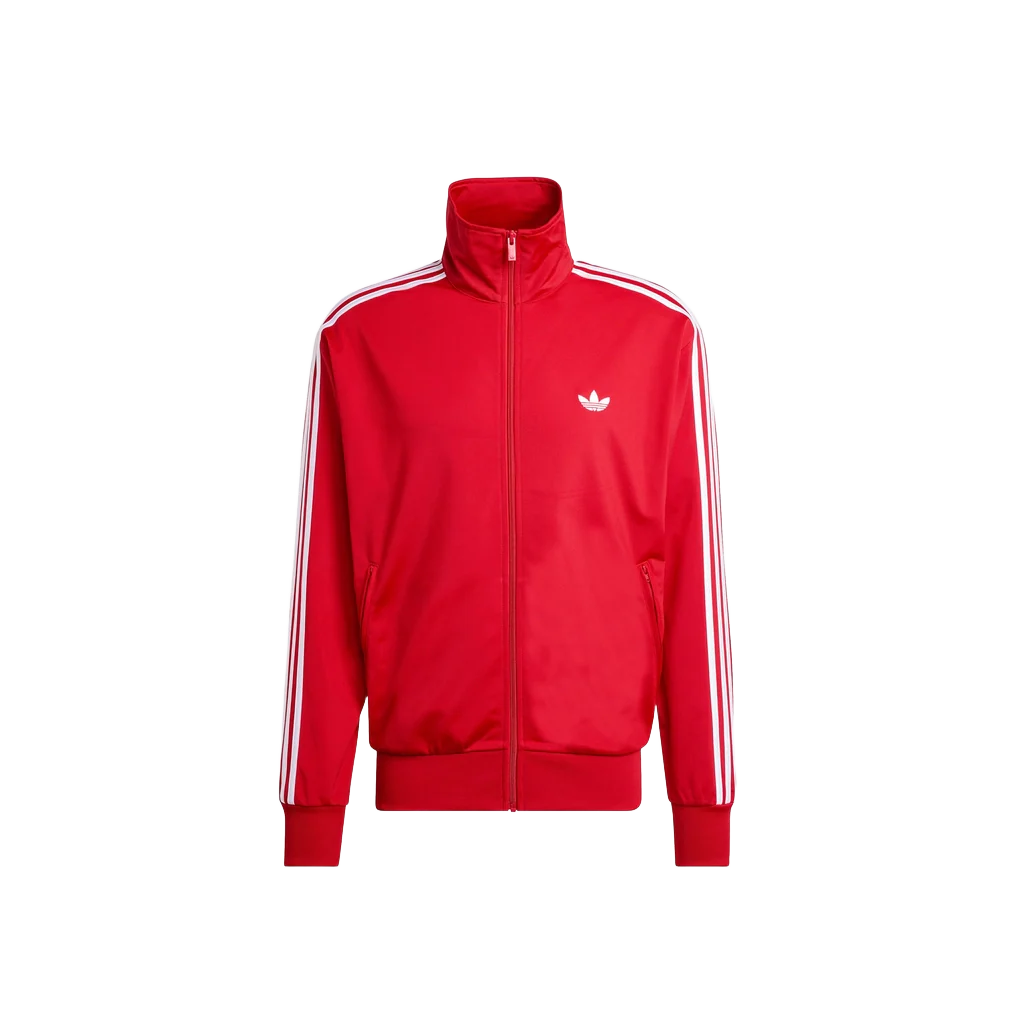 Adidas Men's Firebird Track Jacket Apparel - Better Scarlet / White