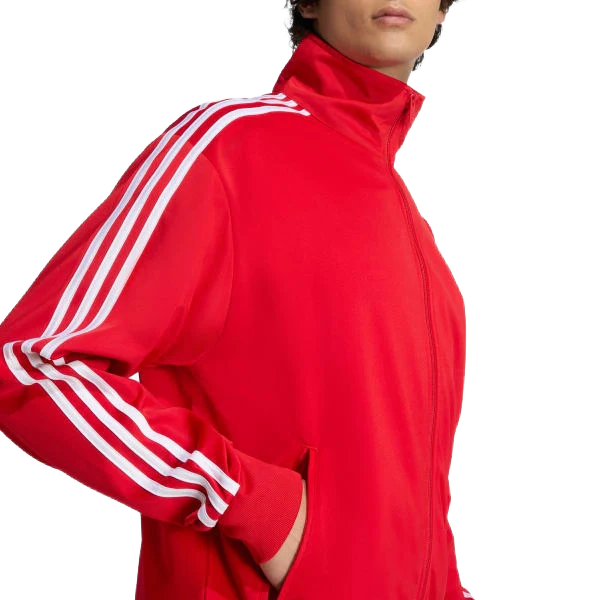 Adidas Men's Firebird Track Jacket Apparel - Better Scarlet / White - Image 3