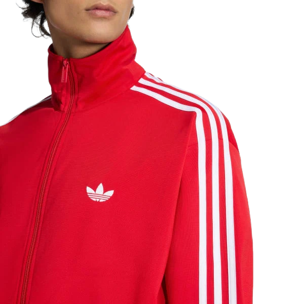 Adidas Men's Firebird Track Jacket Apparel - Better Scarlet / White - Image 5