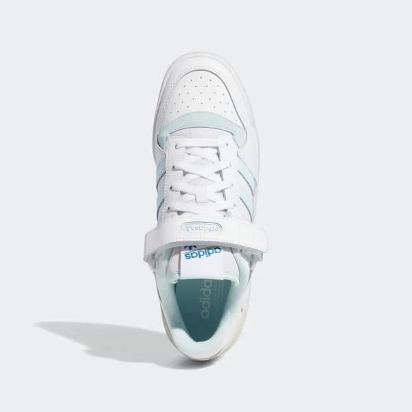 Adidas Men's Forum Low - White / Almost Blue / Chalk White - Image 3