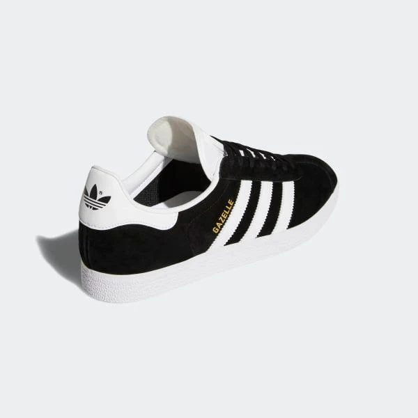 Adidas Men's Gazelle Shoes - Core Black / White / Gold Metallic - Image 5