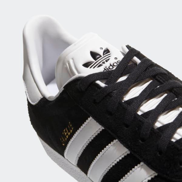 Adidas Men's Gazelle Shoes - Core Black / White / Gold Metallic - Image 8