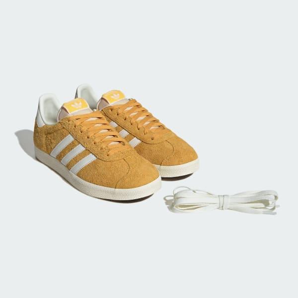 Adidas Men's Gazelle Shoes - Preloved Yellow / Off White / Cream White - Image 2