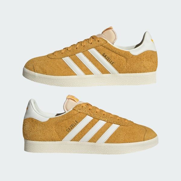 Adidas Men's Gazelle Shoes - Preloved Yellow / Off White / Cream White - Image 8