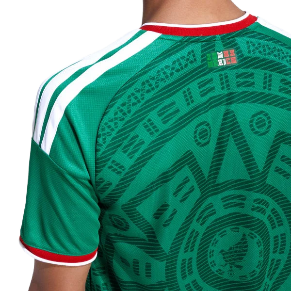 Adidas Men's Mexico 26 Home Jersey Apparel - Bold Green - Image 3