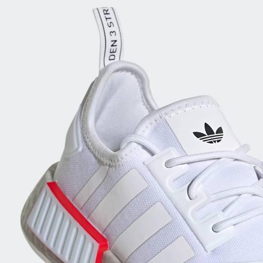 Adidas Men's NMD R1 Shoes - Cloud White / Cloud White / Grey One - Image 9