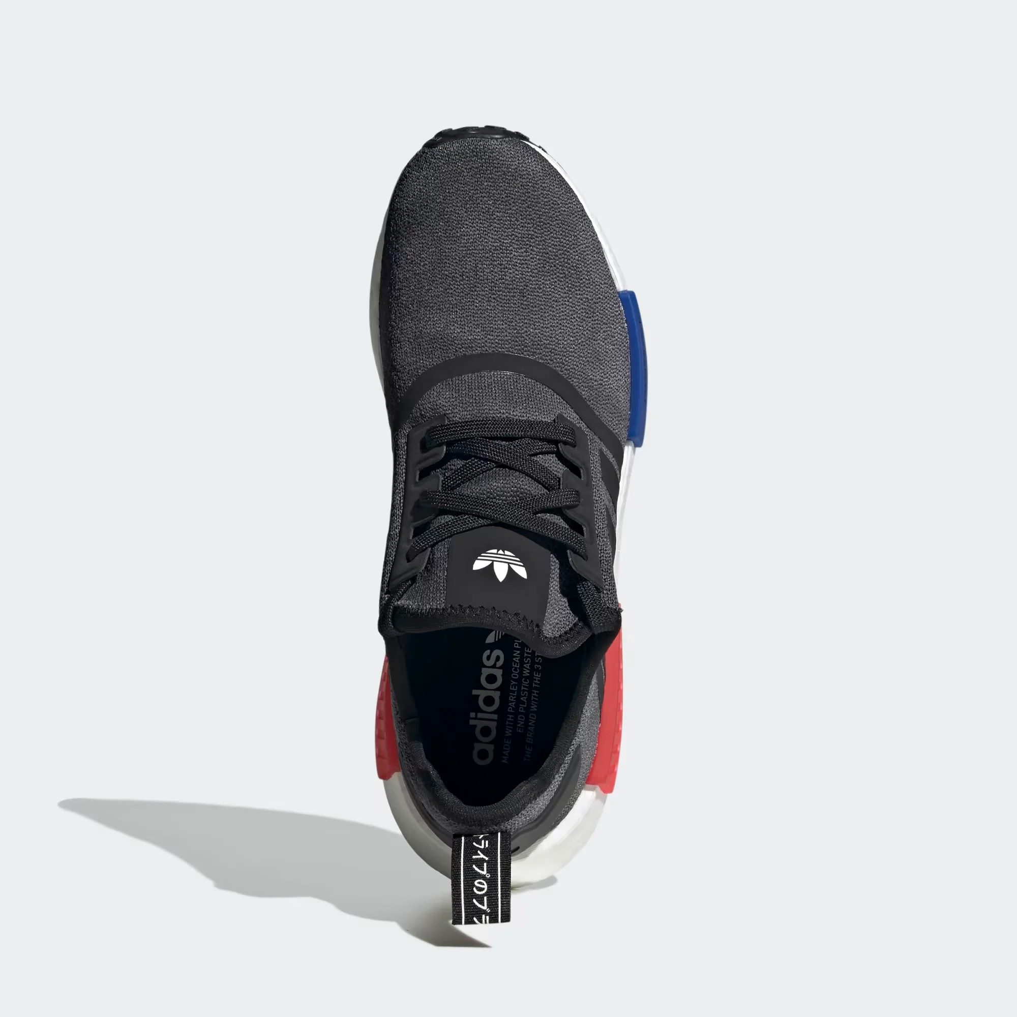 Adidas Men's NMD R1 Shoes - Core Black / Semi Lucid Blue / Glory Red - Image 3