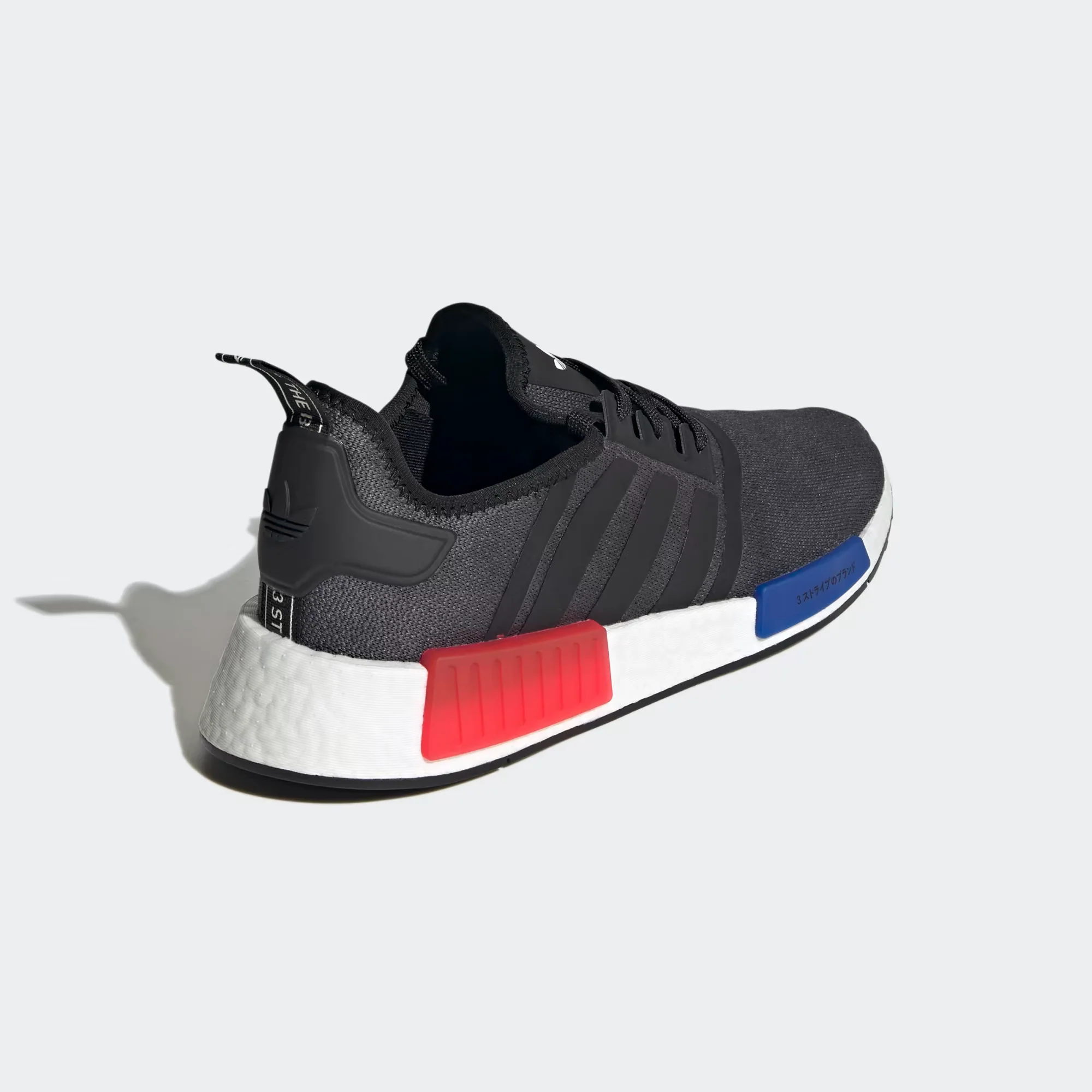 Adidas Men's NMD R1 Shoes - Core Black / Semi Lucid Blue / Glory Red - Image 6