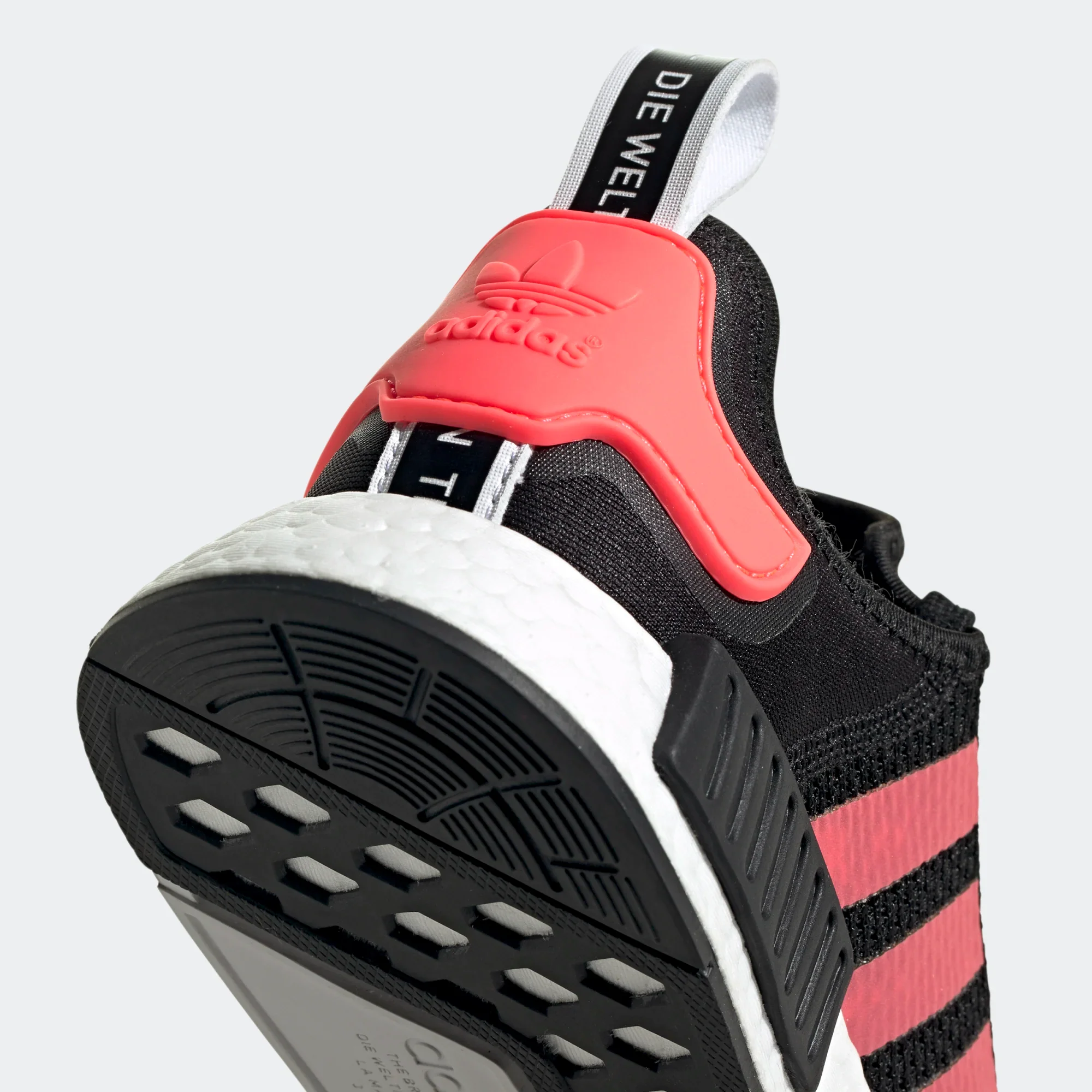 Adidas Men's NMD R1 Shoes - Core Black / Signal Pink / Cloud White - Image 10