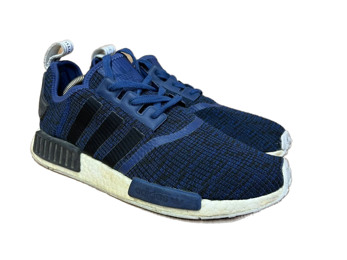 Adidas Men's Nmd R1 Shoes - Mystic Blue / Core Black / Collegiate White - Image 2