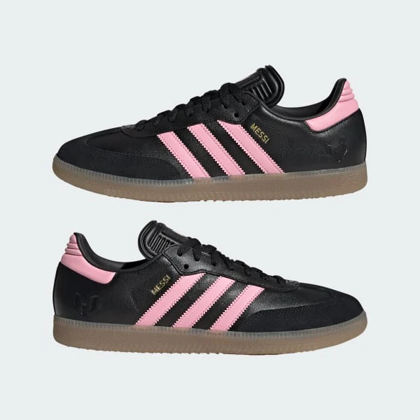 Adidas Men's Samba Messi Shoes - Black / Gold Metallic - Image 3