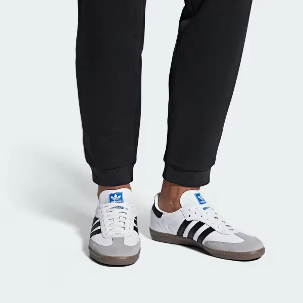 Adidas Men's Samba OG Shoes - Cloud White / Core Black / Clear Granite - Image 2
