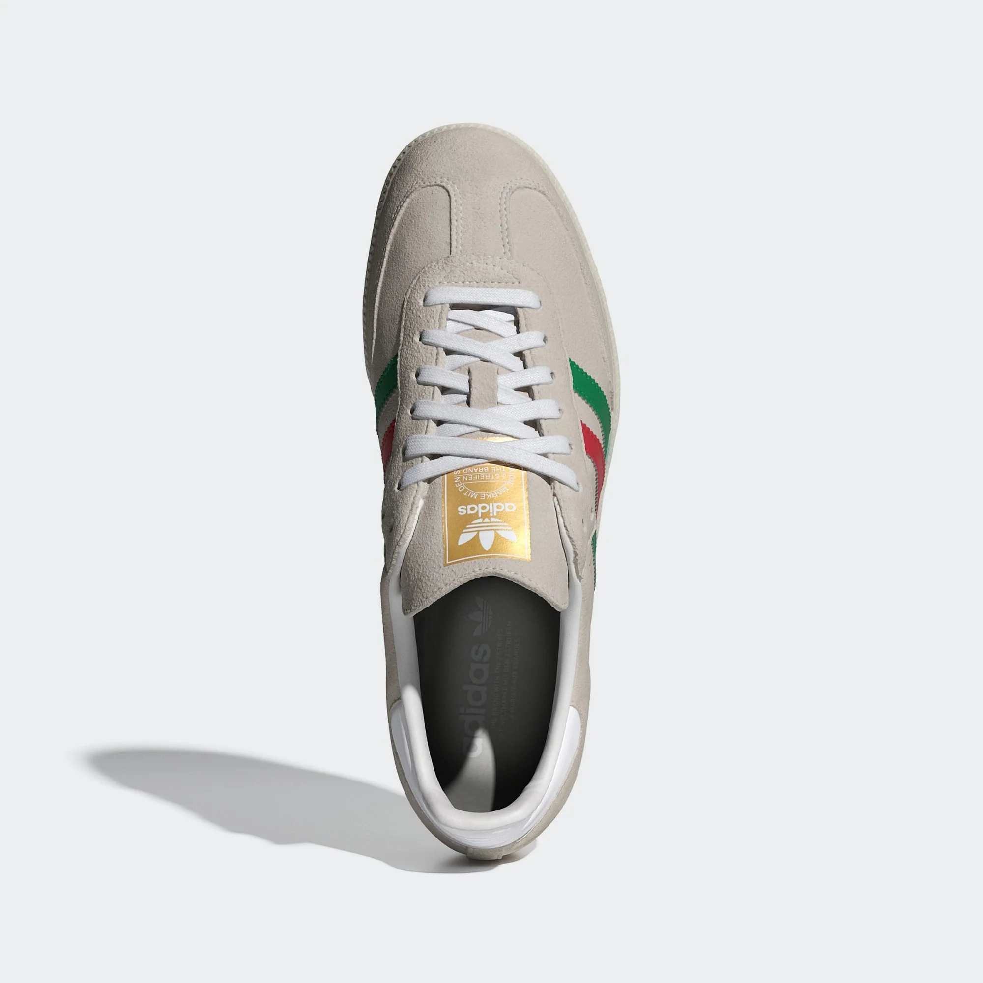 Adidas Men's Samba OG Shoes - Crystal White / Green / Better Scarlet - Image 3